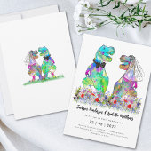 Invitation Dinosaur Thème Mariage