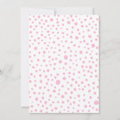 Invitation Dinosaur Trois Rex 3e Anniversaire fête rose T-Rex (Dos)