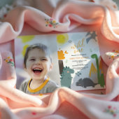 Invitation Dinosaur Wild Un 1er anniversaire Photo Party