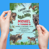 Invitation Dinosaur World Anniversaire de enfant Party