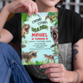 Invitation Dinosaur World Anniversaire de enfant Party