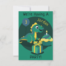 Invitation Dinosaure