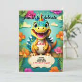 Invitation Dinosaure (Debout devant)