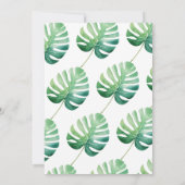 Invitation Dinosaure 1er aquarelle d'anniversaire (Dos)