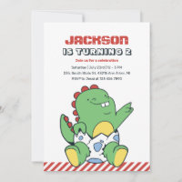 Dinosaure Bébé mignon dans Oeuf Anniversaire de en