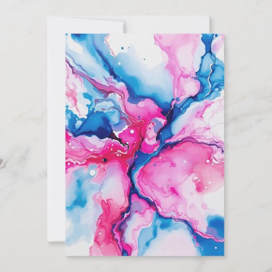 Invitation Dinosaure bébé vert mignon avec thème bleu (Dos)