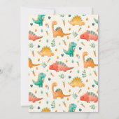 Invitation Dinosaure de printemps (Dos)