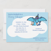 Invitation Dinosaure de ptérodactyle c'est un baby shower de (Dos)