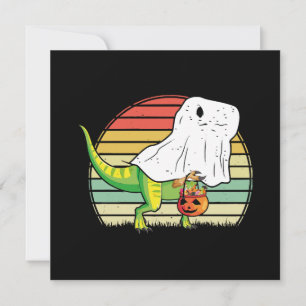 Invitation Dinosaure fantôme drôle Halloween