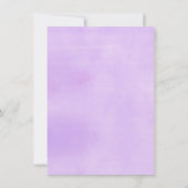 Invitation Dinosaure fête du thé floral violet 3e anniversair (Dos)