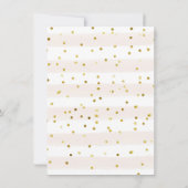 Invitation Dinosaure Gold Tea Party 1er anniversaire (Dos)