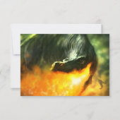 Invitation Dinosaure ou dragon respirant le feu par Michael M (Devant)