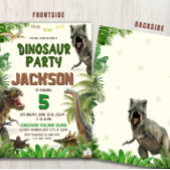 Invitation Dinosaure P