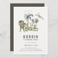 Dinosaure préhistorique Thème Anniversaire