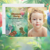 Invitation Dinosaure ROARING fête d'anniversaire!