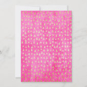 Invitation Dinosaure rose One-A-Saurus Fille 1er anniversaire (Dos)