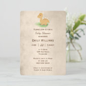 Invitation Dinosaure Sepia (Debout devant)