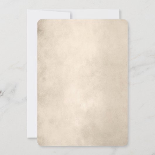 Invitation Dinosaure Sepia (Dos)