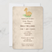 Invitation Dinosaure Sepia (Devant)