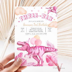 Invitation Dinosaures "ÂGE" modifiables Trex Anniversaire sau