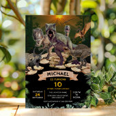 Invitation Dinosaures Jurassique Anniversaire Fête Stomp Chom