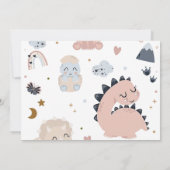 Invitation Dinosaures Premier anniversaire Dino Party (Dos)