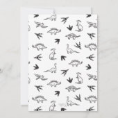 Invitation Dinosaures Stomp Chomp Roar Anniversaire fête, n'i (Dos)