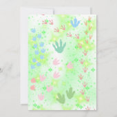 Invitation Dinosaures Trois Rex fête d'anniversaire (Dos)