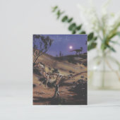 Invitation Dinosaures vintages, Dilophosaurus fête d'annivers (Debout devant)