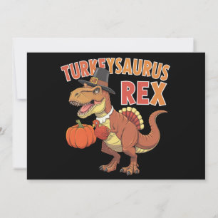 Invitation Dinosaurus Turquie Rex Dab Dinde Dino Enfant Garço