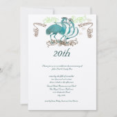 Invitation d'Inséparables fantaisistes (Devant)