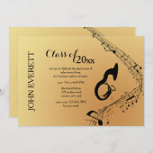 Invitation d'instrument de musique Tuba (Devant / Derrière)