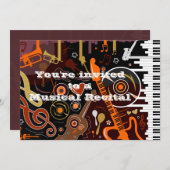 Invitation d'instruments de musique (Devant / Derrière)