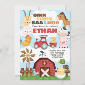 Invitation d'invitation à la fête d'anniversaire d (Devant)