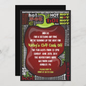 Invitation d'invitation à la fête des Poussières C (Devant / Derrière)