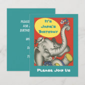 Invitation d'invitation à la fête thématique des é (Devant / Derrière)