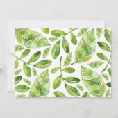 Invitation d'invitation au Baby shower d'insectes  (Dos)