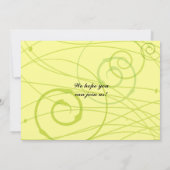 Invitation d'invitation Bat mitzvah Rose transpare (Dos)