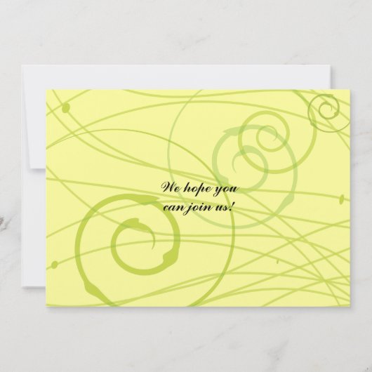 Invitation d'invitation Bat mitzvah Rose transpare (Dos)