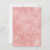 Invitation d'invitation de baby shower de fille de (Dos)