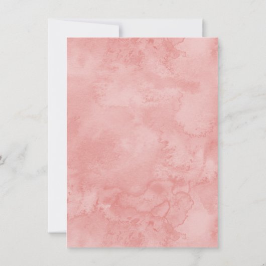 Invitation d'invitation de baby shower de fille de (Dos)