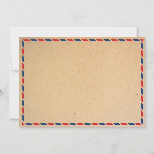 Invitation d'invitation de courrier de courrier de (Dos)