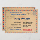 Invitation d'invitation de courrier de courrier de (Devant / Derrière)