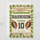 Invitation d'invitation de fête d'anniversaire de (Devant)