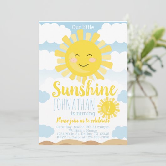 Invitation d'invitation de fête d'anniversaire de (Debout devant)