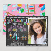 Invitation d'invitation de fête d'anniversaire de (Devant / Derrière)