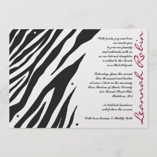 Invitation d'invitation de Mitzvah de barre de