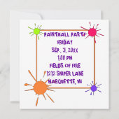 INVITATION D'INVITATION DE PARTIE DE RÉUNION DE (Dos)