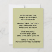 INVITATION D'INVITATION DE PARTIE DU CHIEN DE (Dos)