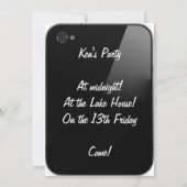 invitation d'iPhone (Dos)